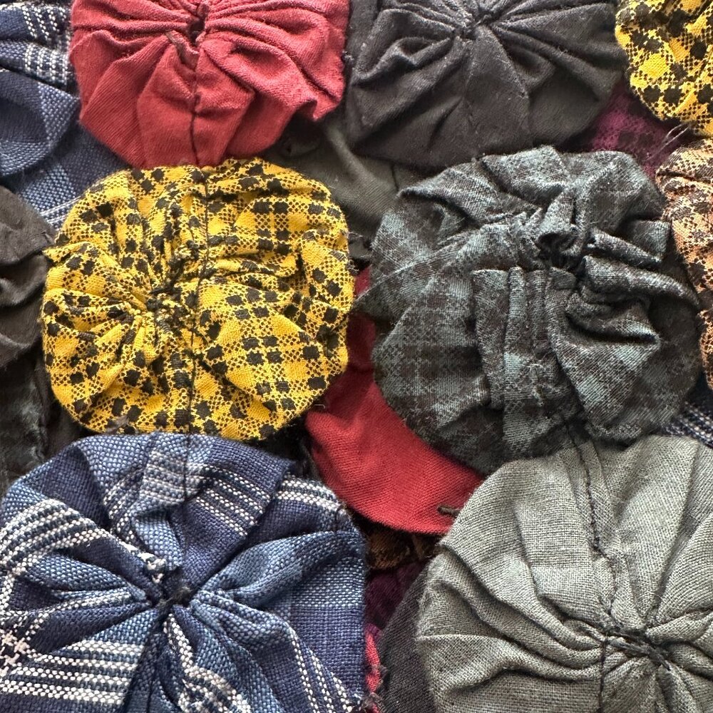 Notations Patchwork Yo-Yo Vest Multicolor Boho Fe… - image 8